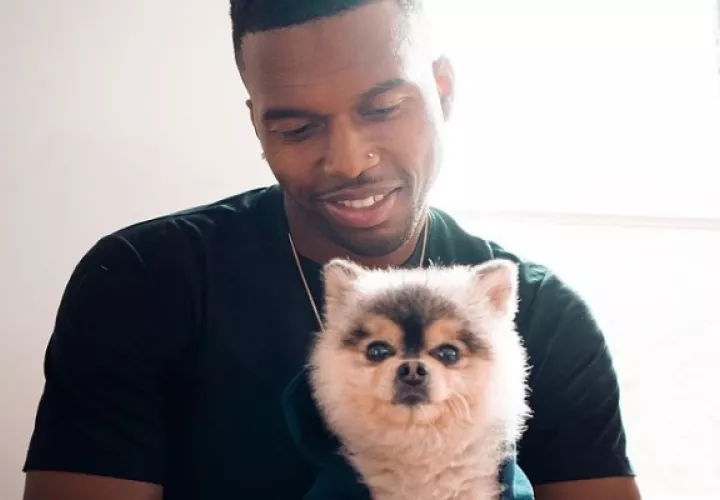 Daniel Sturridge junto a su mascota. Foto: Redes sociales