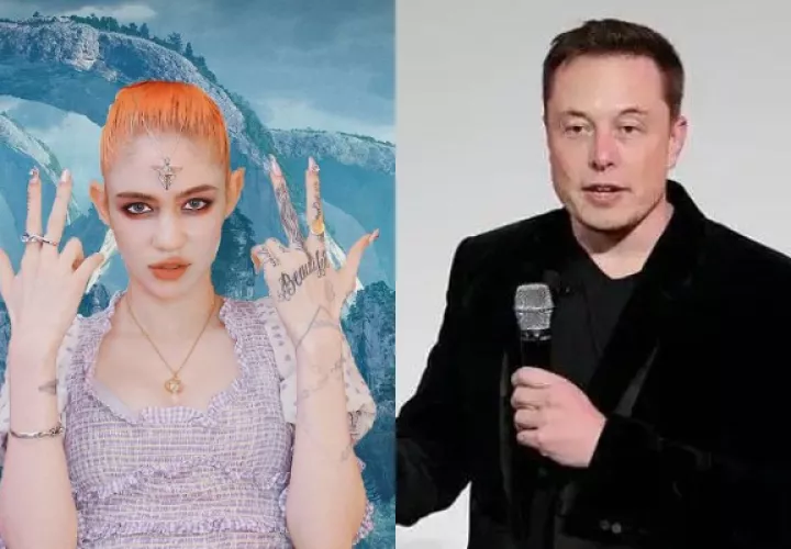 Grimes y Elon Musk. Fotos: Instagram