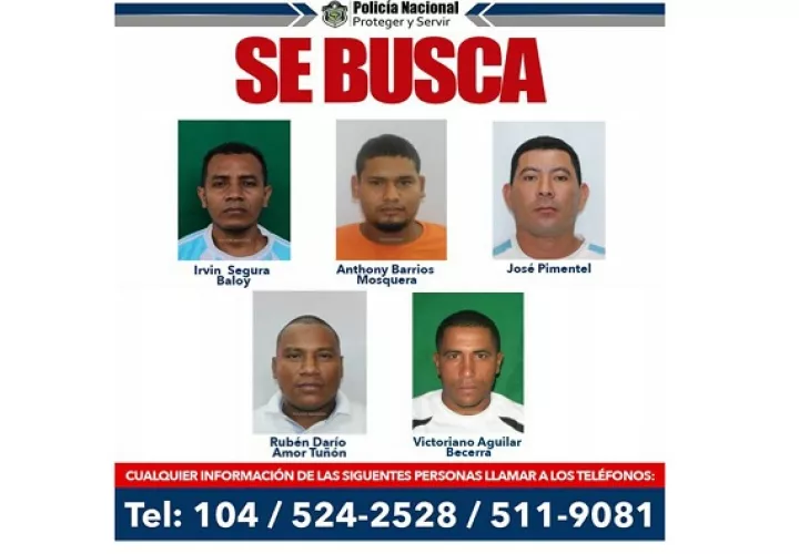 Integrantes de la banda criminal "Los HP", que supuestamente opera en el sector de Panamá Este. 