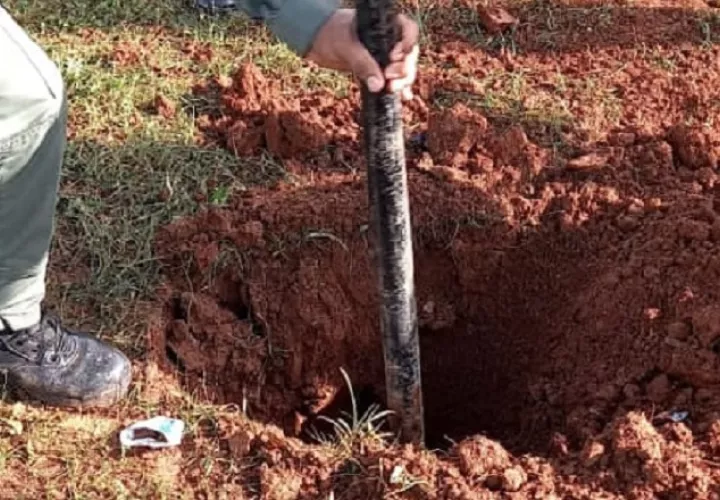 Hace dos semanas, dos pistolas y municiones fueron halladas cerca del pabellón 14.  Foto: Cortesía