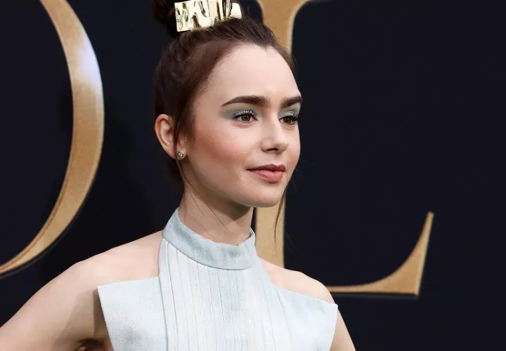 La actriz británica Lily Collins protagonista de la serie 'Emily in Paris'. EFE/ Nina Prommer