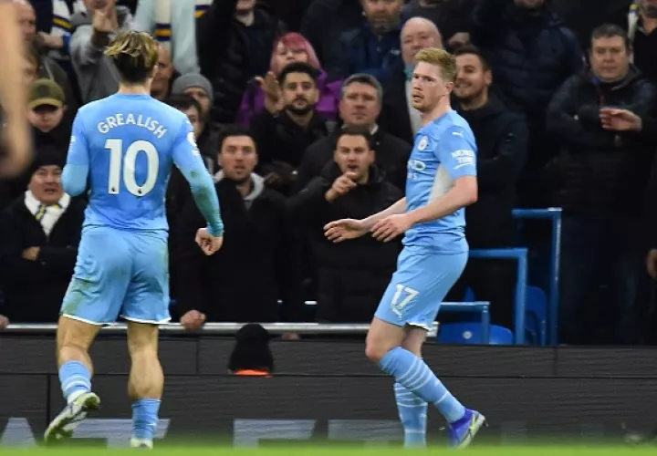 Manchester City venció con un contundente 7-0 al Leeds United. Foto: EFE