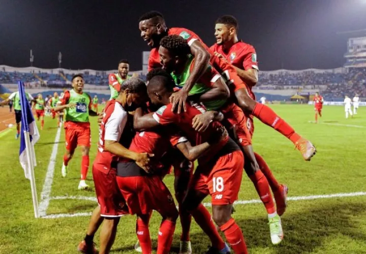 Jugadores de la selección de Panamá. Foto:EFE