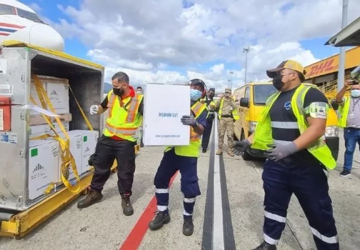 El nuevo embarque llegó este martes al Aeropuerto Internacional de Tocumen. Foto: Cortesía 