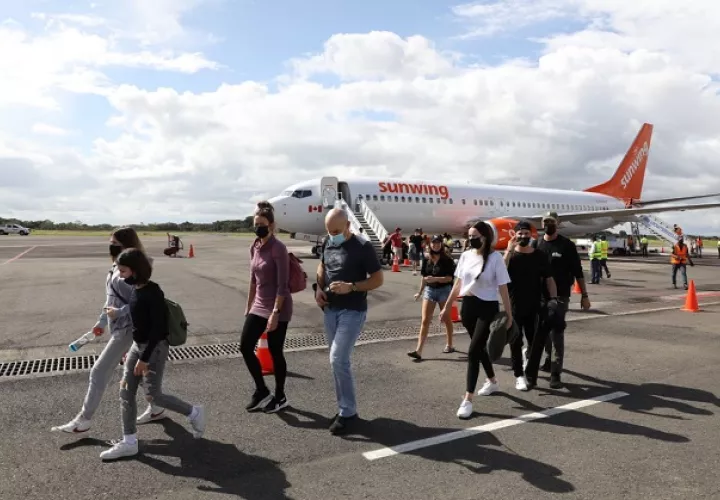 149 turistas canadienses llegaron al país. Cortesía