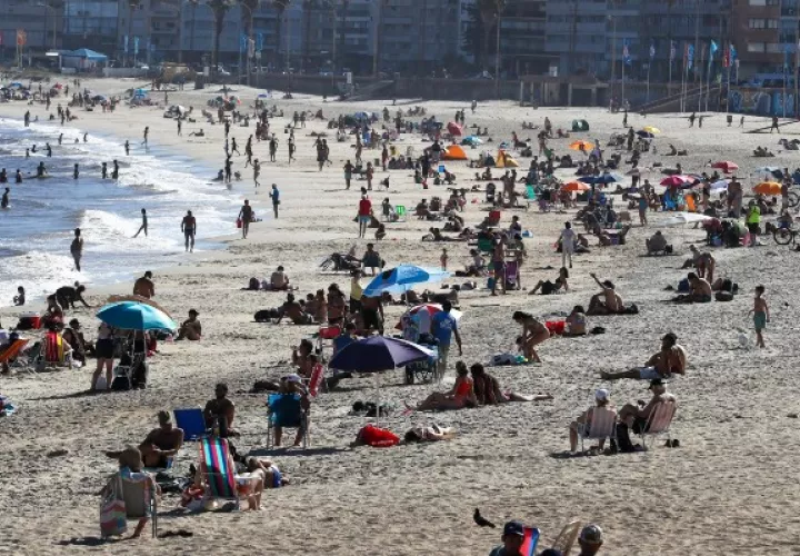 La ola de calor en Uruguay. Foto: EFE