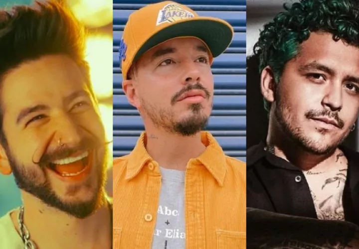 Camilo, J Balvin y Christian Nodal. Fotos: Archivo