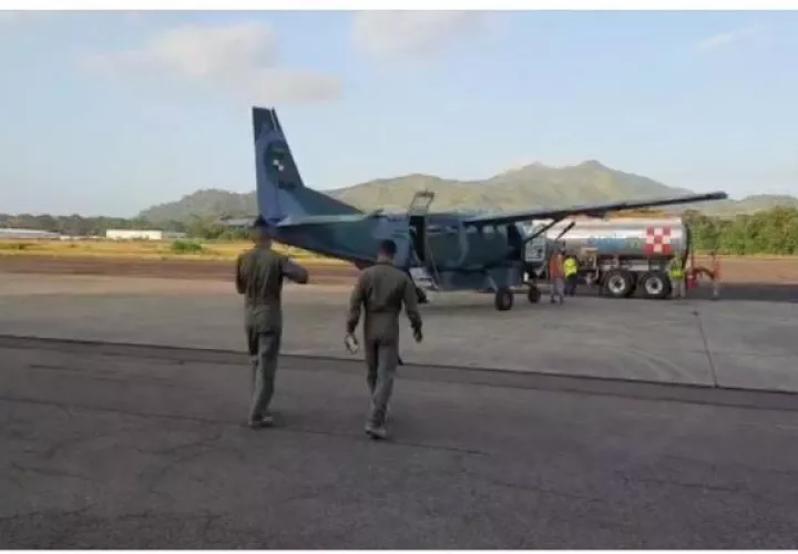 el pasado 3 de enero  la aeronave con matrícula N5535J se accidentó al sur de Chame. Foto. Eric Montenegro