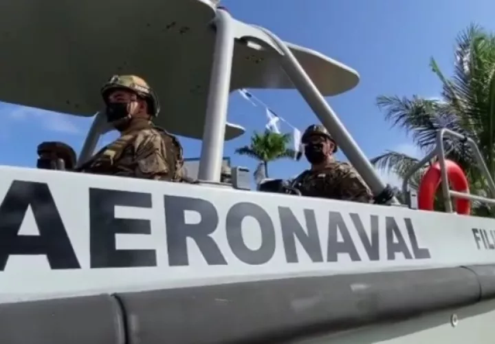 El 'Operativo Caribe' es apoyado de manera coordinada por el Servicio Nacional Aeronaval (Senan), Policía Nacional y el Servicio Nacional de Fronteras (Senanfront). Foto. Diomedes Sánchez