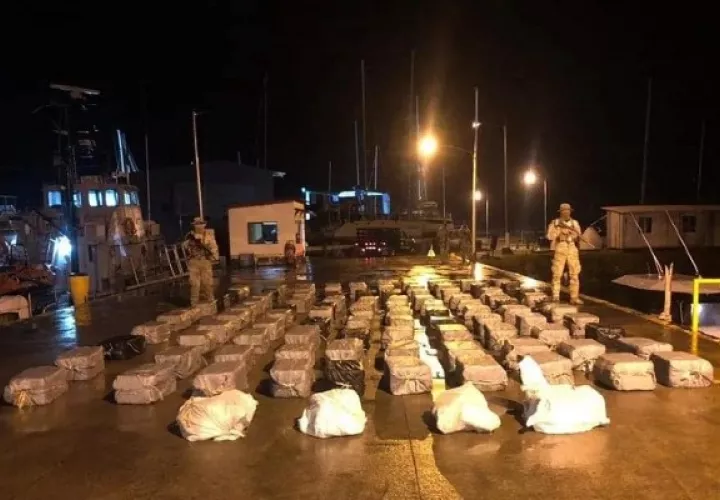 Los colombianos transportaban  2,889 paquetes de estupefacientes. Foto: Diomedes Sánchez