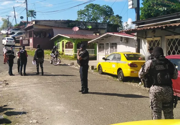 La Policía Nacional y el Ministerio Público se apersonaron al lugar de la balacera. Foto: Diomedes Sánchez 