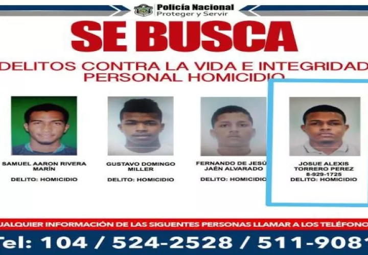Las autoridades periódicamente publican la lista de los más buscados. Foto: Cortesía Policía Nacional