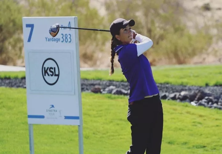 Laura Restrepo superó un corte del LPGA Tour por primera vez en su carrera. Foto: Cortesía LR
