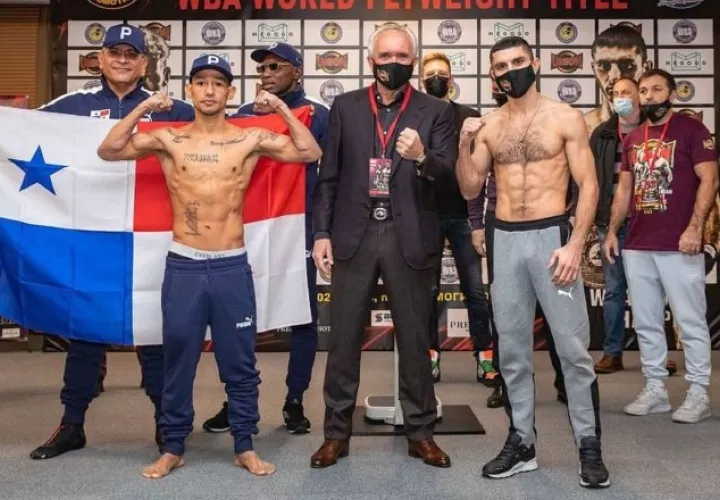 Luis 'Nica' Concepción no pudo ante Artem Dalakian en su pelea del título mundial en las 112 libras. Foto: Instagram