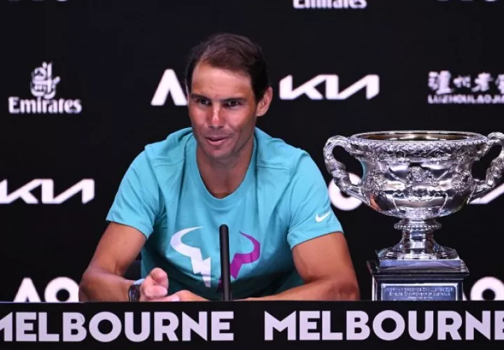 Rafael Nadal ganó el Abierto de Australia. Foto:EFE
