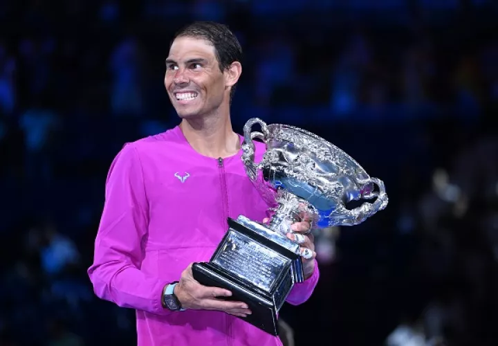 Rafael Nadal se lleva el Abierto de Australia. Foto:EFE