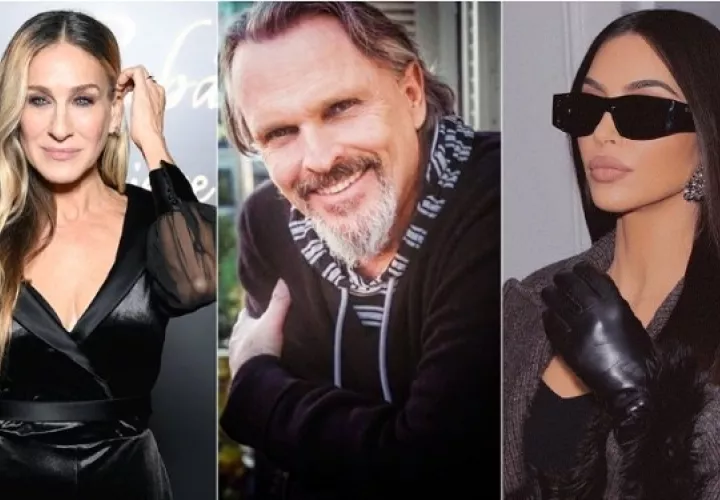 Sarah Jessica Parker, Miguel Bosé y Kim Kardashian. Foto: Instagram