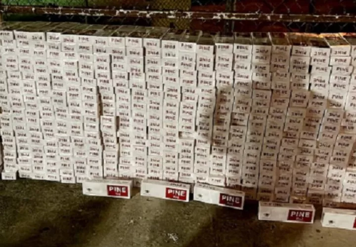 El cargamento en total era de 5,250 cajetillas de cigarrillos de la marca "Pine". Foto: Thays Domínguez
