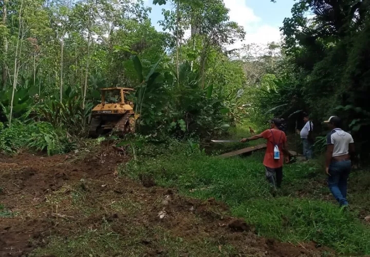 La comunidad Emberá-Wounnan necesita vías pavimentadas hacia los pueblos dentro del Alto Tuira. Foto: Cortesía