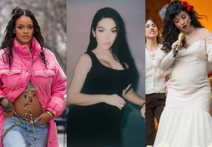 Rihanna, Georgina Rodríguez y Mon Laferte. Fotos: Instagram