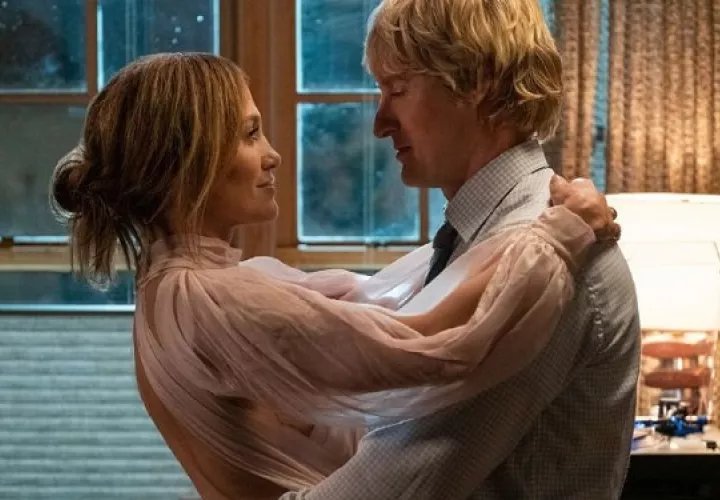 Jennifer López y Owen Wilson.  Foto: @marrymemovie