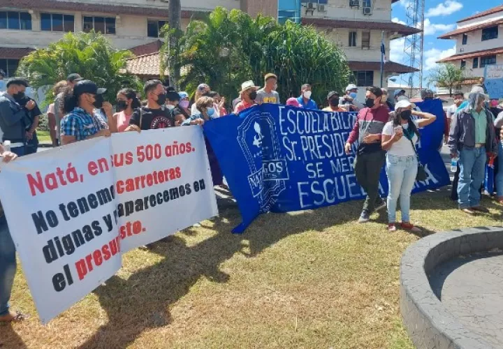 Los resientes de Natá exigen ser incluidos en el presupuesto.