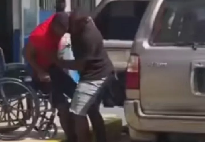 El herido fue atenido en primera instancia en la Policlínica de Sabanitas. Foto: Diomedes Sánchez 