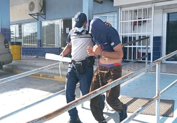 El imputado fue aprehendido la tarde del pasado viernes en una residencia localizada en el sector de El Nazareno, corregimiento de Feuilleth, distrito de La Chorrera. Foto. Eric Montenegro