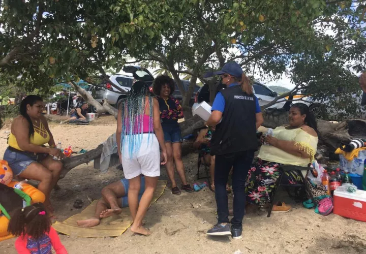 Este domingo, el operativo en la playa de Veracruz se realizó en completo orden. Foto: Cortesía Minsa