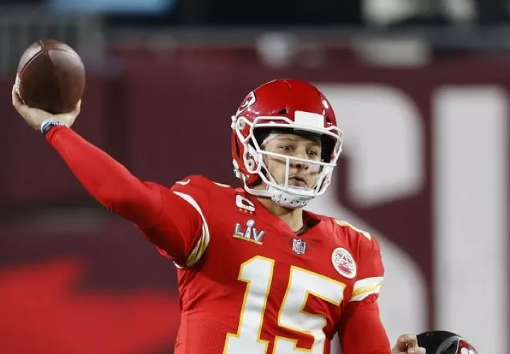Patrick Mahomes, mariscal de campo de los Kansas City Chiefs. Foto:EFE