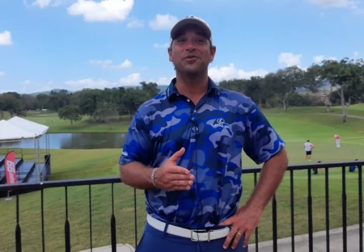 Rafael Campos, un viejo conocido en la cancha de golf de Cerro Viento, terminó ayer con 68 golpes. Aurelio Martínez