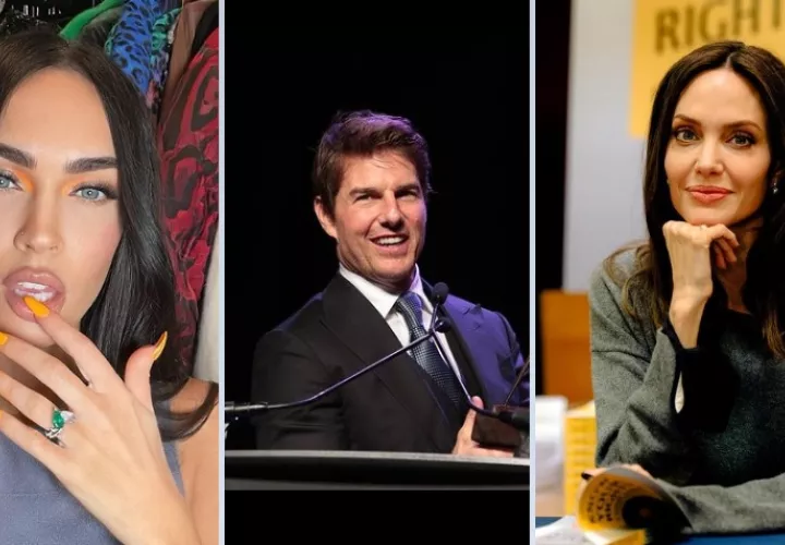 Megan Fox, Tom Cruise y Angelina Jolie. Foto: Instagram