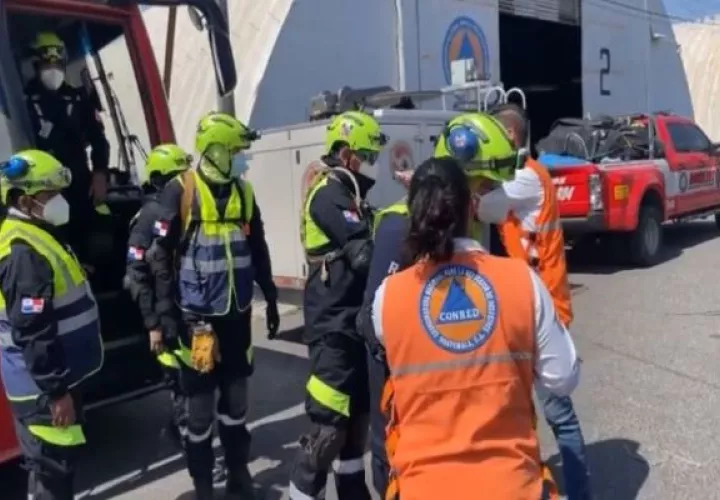 Rescatistas se preparan para hacerle frente a un desastre después de un sismo de 7.2 grados en la escala de Richter. Foto: Cortesía Mingob