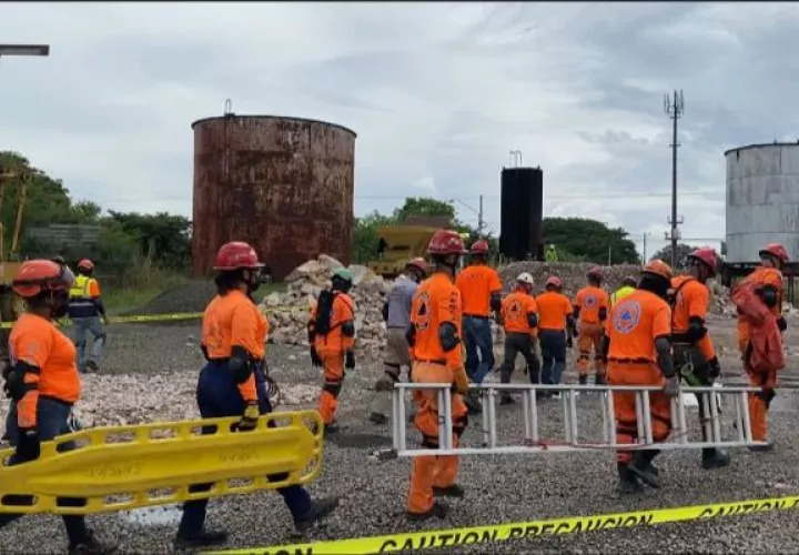 Los rescatistas panameños se capacitan constantemente para hacerle frente a un posible desastre. Foto: Cortesía Sinaproc