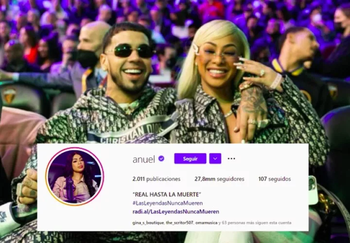 Anuel AA y Yailin constantemente demuestran que están aparentemente enamorados en las redes sociales. Fotos: Instagram