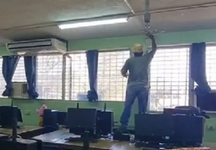 Se realizan otras adecuaciones en la escuela, así como labores de limpieza general y pintura. Foto: Thays Domínguez