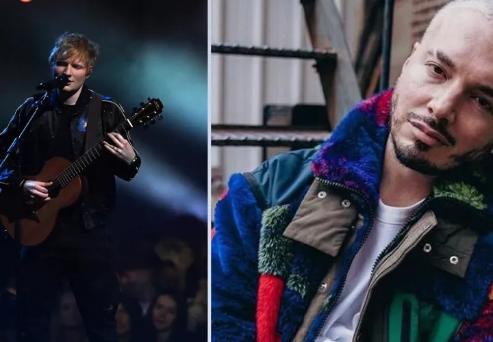 Ed Sheeran y J Balvin. Foto: EFE/Instagram