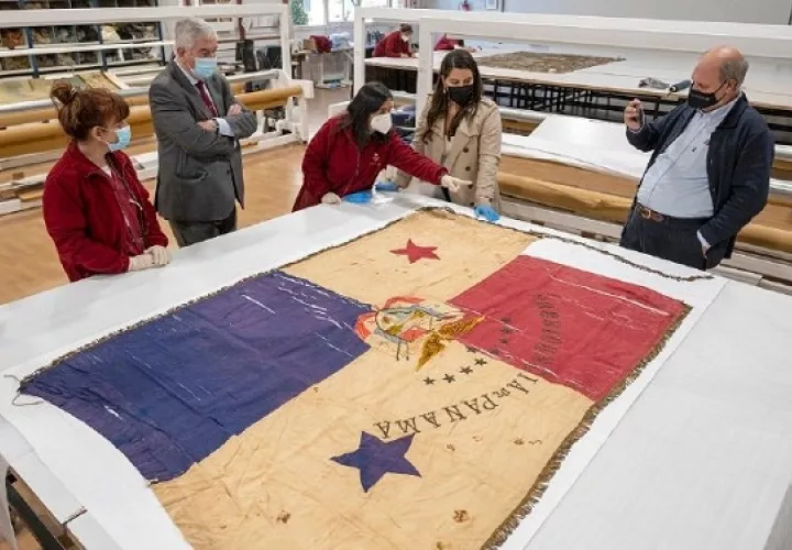 Bandera histórica panameña.  Foto: Cortesía