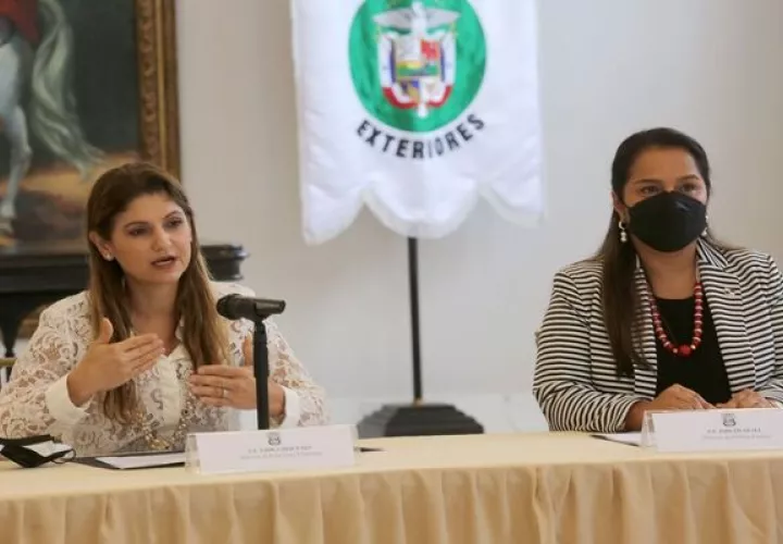 La canciller Erika Mouynes anunció detalles su gira por Asia. Foto: Cortesía Cancillería