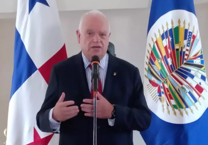 Ricardo Pérez Manrique, presidente de la CIDH, durante su visita a Panamá. Foto: Víctor Arosemena