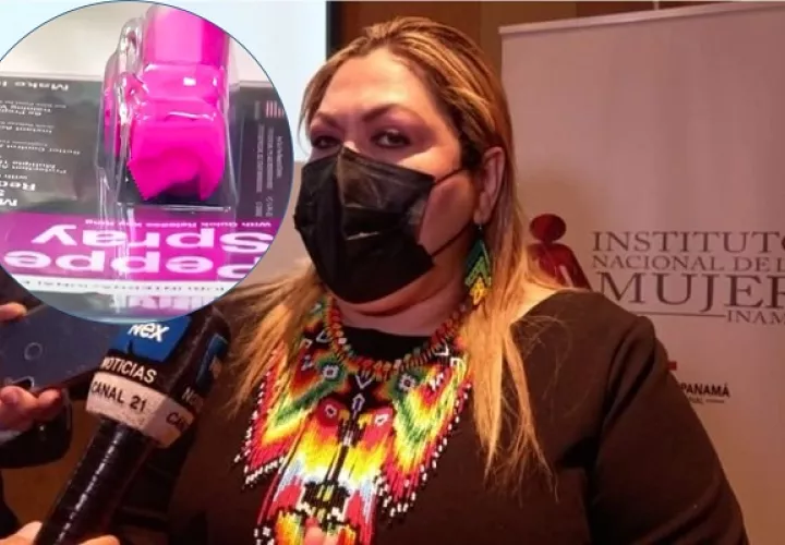 Nellys Herrera, directora del Inamu, dijo que el miércoles deben entregarles las primeras remesas de gas pimienta. Foto: Grupo Epasa