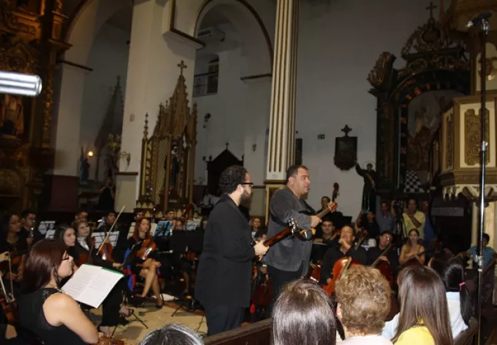 Homenaje al maestro Abreu, Iglesia San José, en 2019. Foto: Cortesía