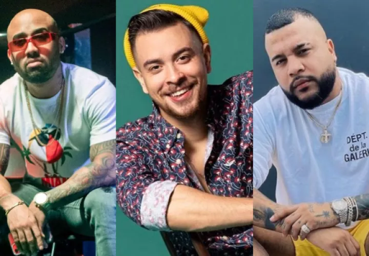 'K4G' , 'BK' y Dímelo Flow. Fotos: Instagram / Archivo