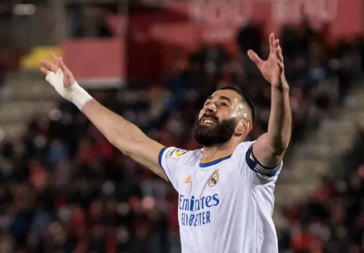 Karim Benzema anotó en triunfo al Real Madrid.Foto: EFE
