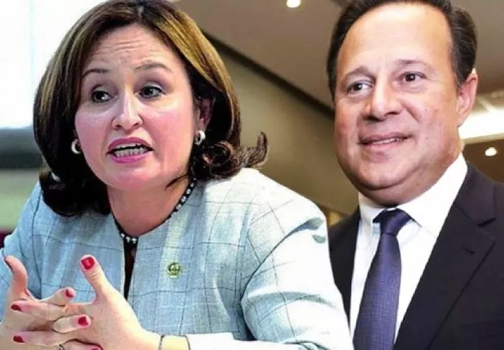 Kenia Porcell y Juan Carlos Varela. Archivo.