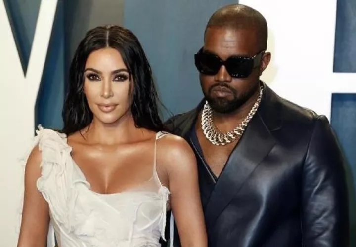 Kim Kardashian y Kanye West.  Foto: Instagram