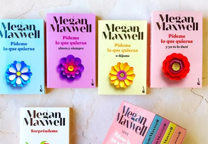 Dos títulos de la saga 'Pídeme lo que quieras', de Megan Maxwell, están entre los más vendidos. Instagram