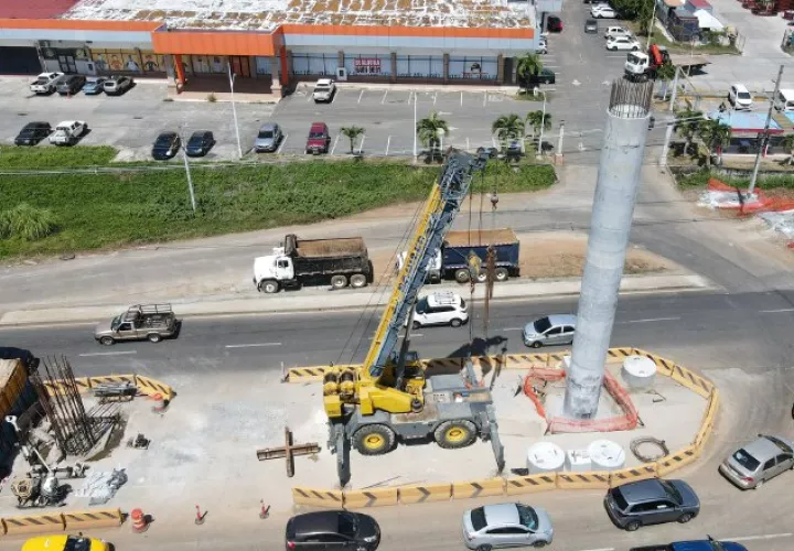 La construcción de la Línea 3 inició a finales de febrero de 2021 y está previsto que dure 54 meses. Foto: Cortesía Metro de Panamá