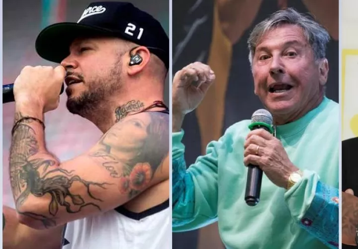 J Balvin, Residente, Ricardo Montaner y Japanese.  Foto: Archivo / EFE