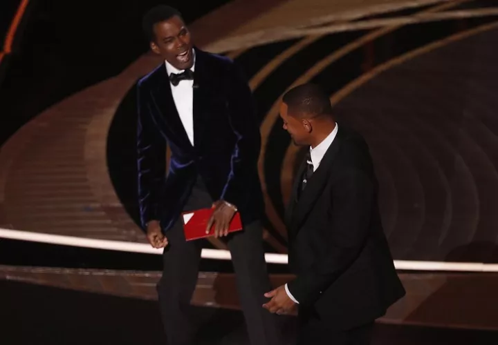 Will Smith abofeteó Chris Rock. Foto: EFE